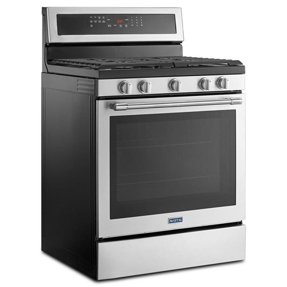 Maytag® Cuisinière au gaz avec convection véritable et préchauffage rapide - 30 po - 5.8 pi cu MGR8800FZ