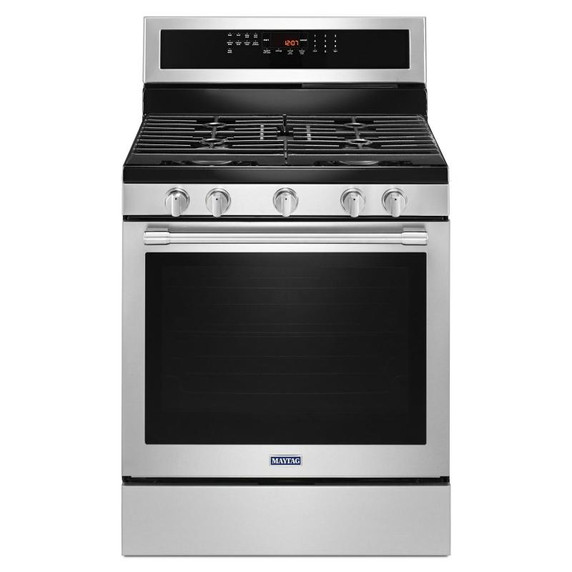 Maytag® Cuisinière au gaz avec convection véritable et préchauffage rapide - 30 po - 5.8 pi cu MGR8800FZ
