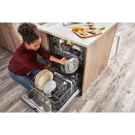 Kitchenaid® Lave-vaisselle avec troisième panier 360° Max Jets™ et éclairage à DEL - 44 dBA KDTM704KPS