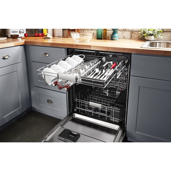 Lave-vaisselle avec troisième niveau freeflex™ et éclairage intérieur à del, 44 dba KitchenAid® KDPM804KBS