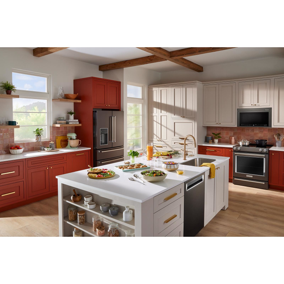 Kitchenaid® Lave-vaisselle avec troisième niveau FreeFlex™ et éclairage intérieur à DEL, 44 dBA KDPM804KBS