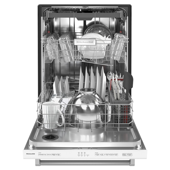 Lave-vaisselle avec panier de troisième niveau pour ustensiles - 39 dba KitchenAid® KDTE204KWH