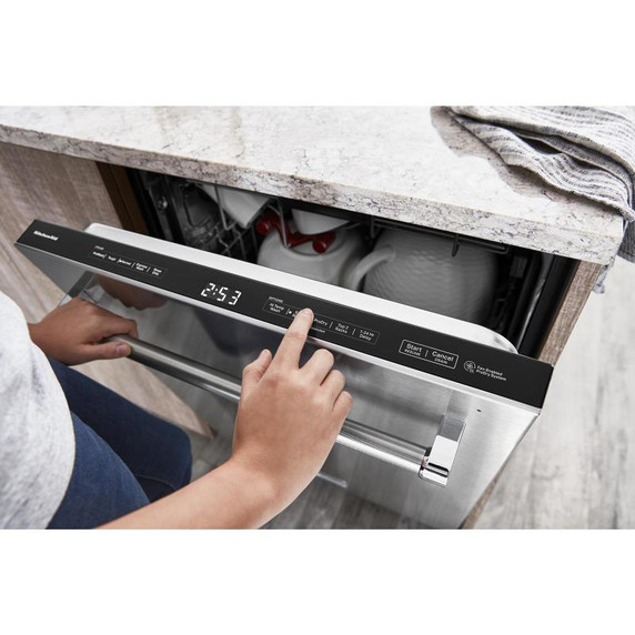 Kitchenaid® Lave-vaisselle à troisième panier 360° Max Jets™ avec système de séchage activé par ventilateur ProDry™ - 44 dBA KDTM604KPS