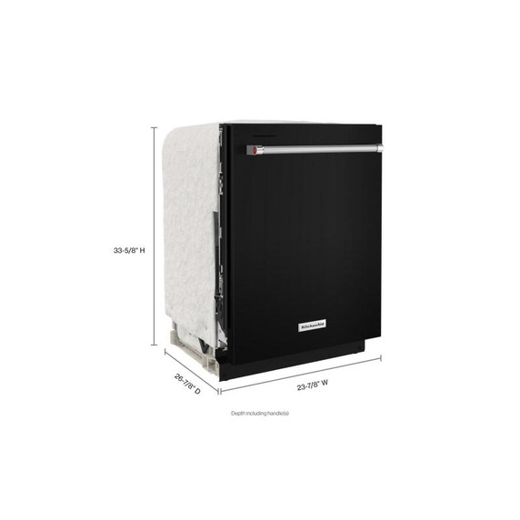 Kitchenaid® Lave-vaisselle avec panier de troisième niveau pour ustensiles - 39 dBA KDTE204KBL