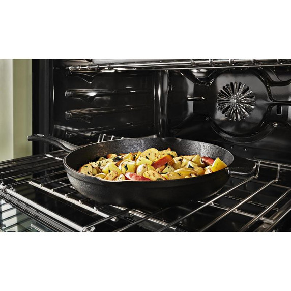 Cuisinière commerciale intelligente bicombustible KitchenAid®, 6 brûleurs, 36 po KFDC506JIB