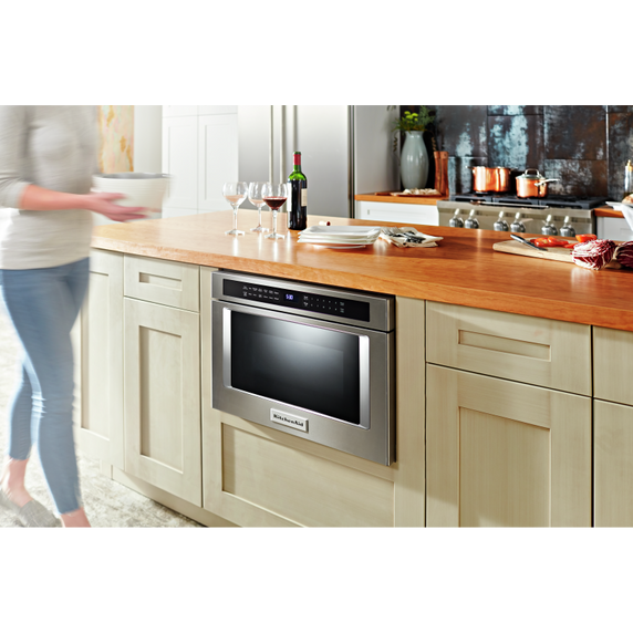 Tiroir-four à micro-ondes sous comptoir - 950 watts - 24 po KitchenAid® KMBD104GSS