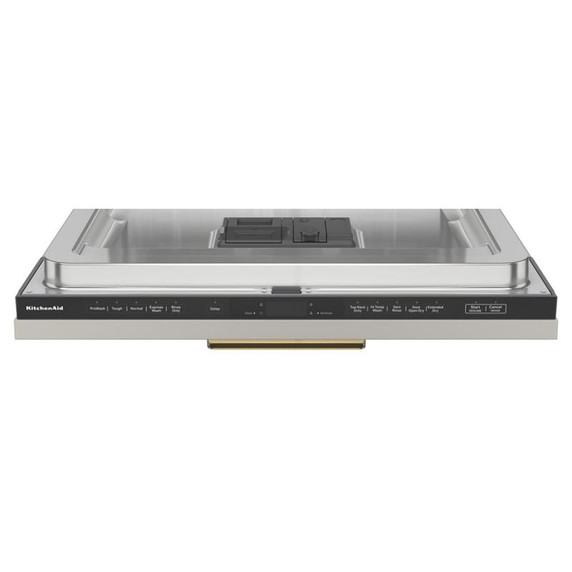Kitchenaid® Lave-vaisselle à deux paniers prêt pour le panneau de recouvrement affleurant avec système de séchage à porte entrouverte - 44 dBA KDTF324PPA