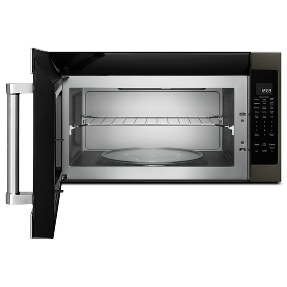 Four à micro-ondes de 30 po avec puissance de cuisson de 900 watts et 7 fonctions de capteur KitchenAid® YKMHS120EBS