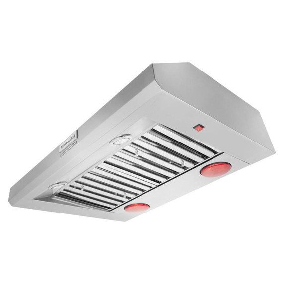 Kitchenaid® Hotte de cuisinière murale de style commercial à classe de moteur de 585 ou 1170 pi cu/min - 36 po KVWC956KSS
