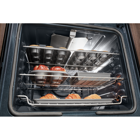 Cuisinière au gaz à convection avec 5 brûleurs - 30 po KitchenAid® KFGG500EBS