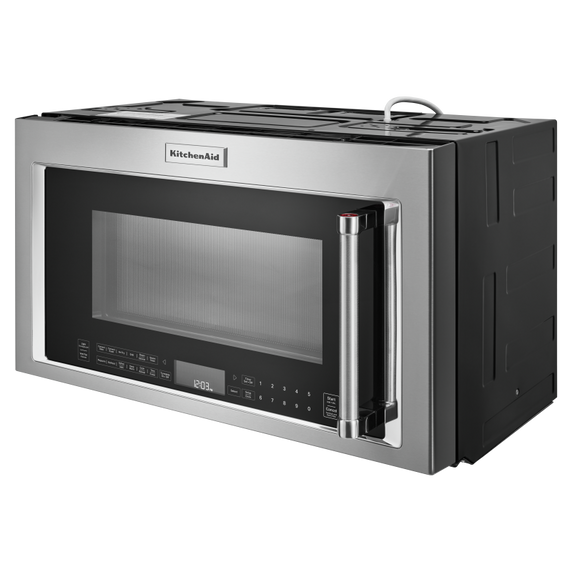 Four à micro-ondes à convection et hotte intégrée  avec mode de friture à air KitchenAid® YKMHC319LPS