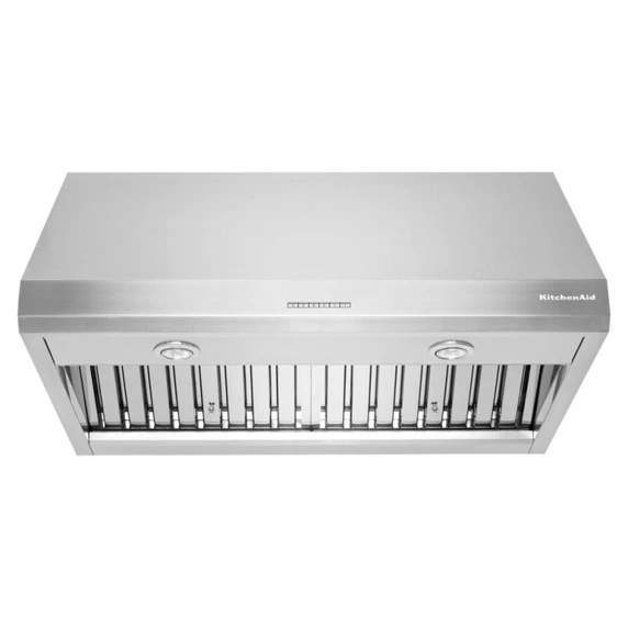 Kitchenaid® Hotte de cuisinière murale de style commercial à classe de moteur de 585 ou 1170 pi cu/min - 36 po KVWC906KSS