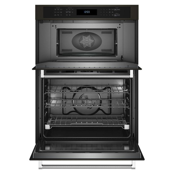 Fours mural combiné avec four à micro-ondes KitchenAid® et mode de friture à air de 30 po KOEC530PBS