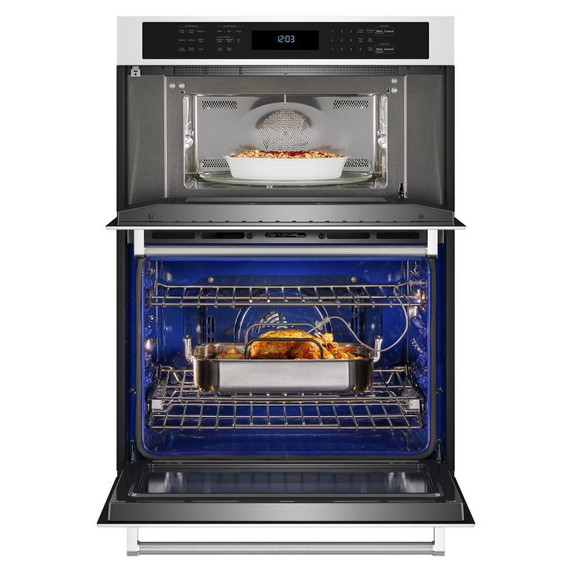 Four mural combiné avec four à micro-ondes KitchenAid® et mode de friture à air de 30 po KOEC530PWH