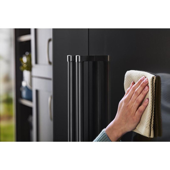 Kitchenaid® Réfrigérateur encastré côte à côte avec distributeur d'eau et de glaçons - 48 po - 29.4 pi cu KBSD708MBS