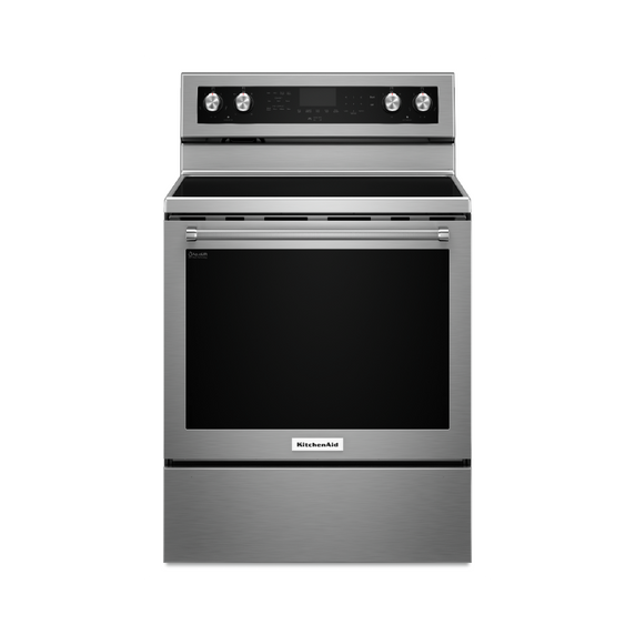 Cuisinière au electrique à convection avec 5 éléments - 30 po KitchenAid® YKFEG500ESS