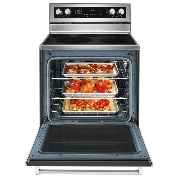 Cuisinière au electrique à convection avec 5 éléments - 30 po KitchenAid® YKFEG500ESS