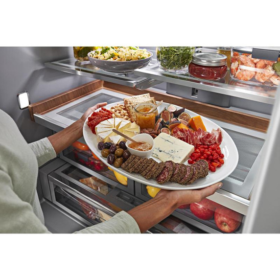 Kitchenaid® Réfrigérateur à portes françaises et profondeur standard - 26.8 pi cu KRFF577KBS