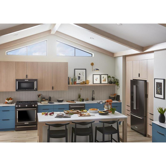 Kitchenaid® Réfrigérateur à portes françaises et profondeur standard - 26.8 pi cu KRFF577KBS Kitchenaid® Réfrigérateur à portes françaises et profondeur standard - 26.8 pi cu KRFF577KBS