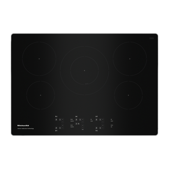 Table de cuisson à induction par capteur de 5 éléments et 30 po KitchenAid® KCIG550JSS