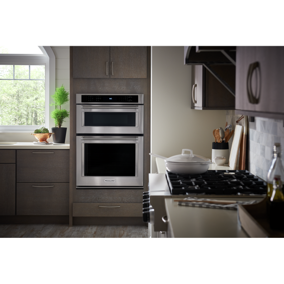 Four encastré combiné avec convection véritable evenheattm (four inférieur) - 30 po KitchenAid® KOCE500ESS