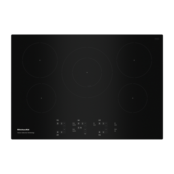 Table de cuisson à induction par capteur de 5 éléments et 30 po KitchenAid® KCIG550JBL