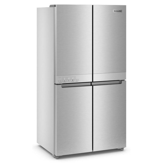 Kitchenaid® Réfrigérateur à 4 portes à profondeur de comptoir avec fini PrintShield™ - 19.4 pi cu - 36 po KRQC506MPS