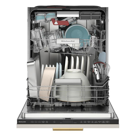 Kitchenaid® Lave-vaisselle affleurant aux armoires avec panier de 3ᵉ niveau FreeFlex™ Fit et fini PrintShield™ - 39 dBA KDTF924PPA