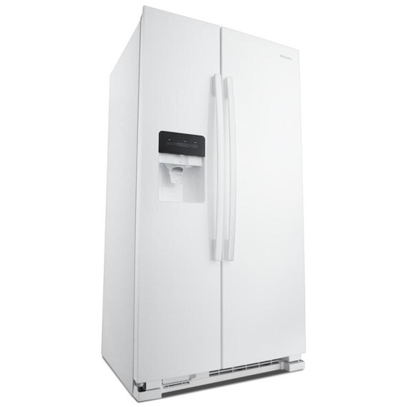 Amana® Réfrigérateur côte à côte avec distributeur d’eau et de glaçons  externe  à deux palettes, 33 po ASI2175GRW