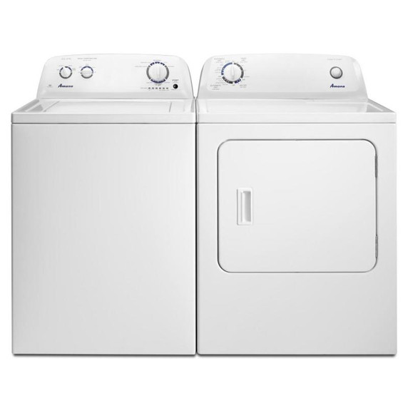Amana® Sécheuse au gaz à chargement vertical de 6.5 pi cu avec contrôle de séchage automatique NGD4655EW
