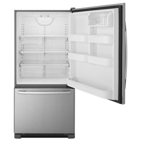 Réfrigérateur à congélateur inférieur Amana® de  33 po avec tiroir coulissant EasyFreezer™ − capacité de 22 pi³ ABB2224BRM