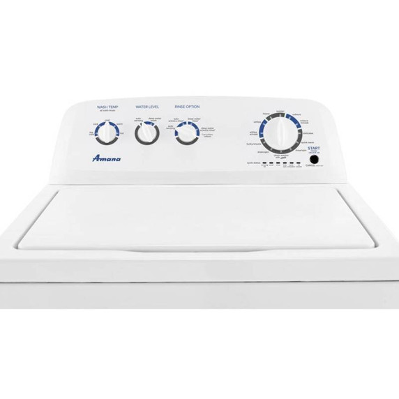 Amana® Laveuse à chargement vertical avec agitateur haute efficacité à double action, 4.4 pi3 NTW4519JW