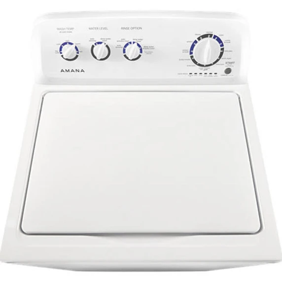 Amana® Laveuse à chargement vertical avec agitateur haute efficacité à double action, 4.4 pi3 NTW4519JW