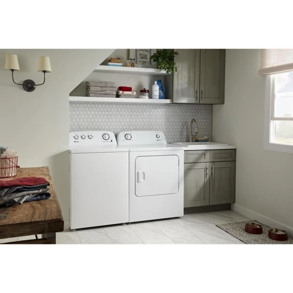 Amana® Laveuse à chargement vertical avec agitateur haute efficacité à double action, 4.4 pi3 NTW4519JW