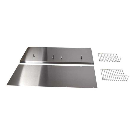 Trousse de dosseret pour hotte de cuisinière avec tablette en acier inoxydable - 48 po (121,9 cm) W10285449