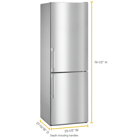 Réfrigérateur à congélateur inférieur - 24 po - 11.3 pi cu URB551WNGZ