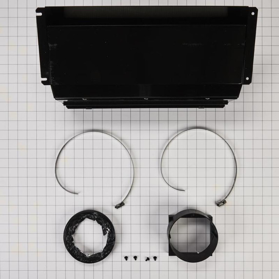 Trousse de ventilation pour cuisinière à évacuation descendante, noire W10620783 Trousse de ventilation pour cuisinière à évacuation descendante, noire W10620783