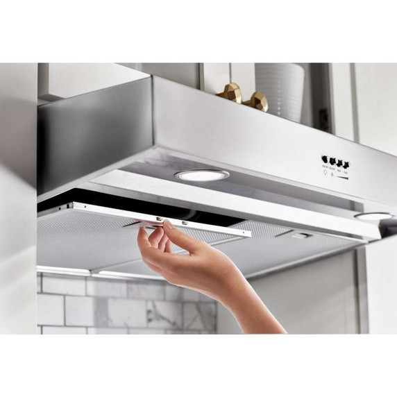 Whirlpool® Hotte de cuisinière avec filtres à graisse lavables au lave-vaisselle - 24 po WVU37UC4FS