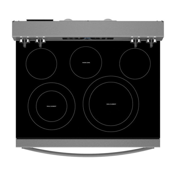 Whirlpool® Cuisinière électrique Energy Star avec cuisson à air, friture à air sans préchauffage et nettoyage automatique - 30 po YWFES5030RZ