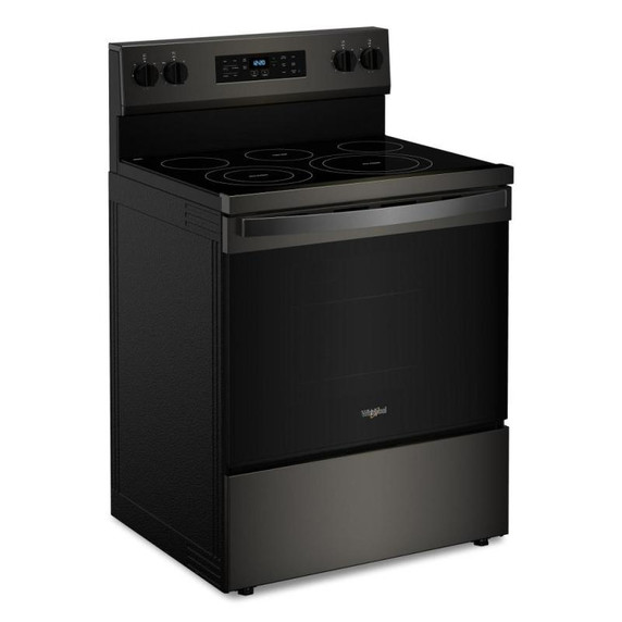 Whirlpool® Cuisinière électrique Energy Star avec cuisson à air, friture à air sans préchauffage et nettoyage automatique - 30 po YWFES5030RV