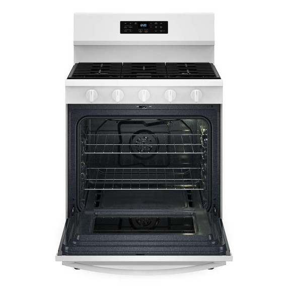 Whirlpool® Cuisinière au gaz de 30 pouces avec friture et cuisson à air, autonettoyante avec préchauffage WFGS5030RW