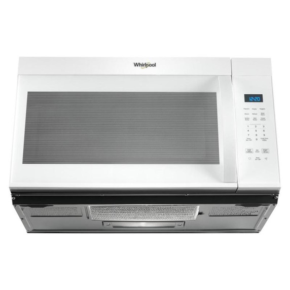 Whirlpool® Four à micro-ondes à hotte intégrée avec une puissance de cuisson de 900 watts de 30 po et 1,7 pi cu YWMMS3130RW
