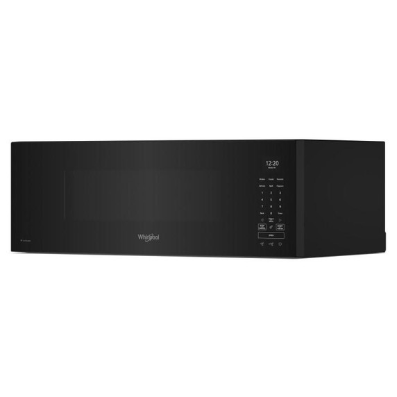 Whirlpool® Four à micro-ondes intelligent à hotte intégrée et profil bas de 1,1 pi cu avec ventilation de 450 pi³/min à 4 vitesses YWMML5530RB