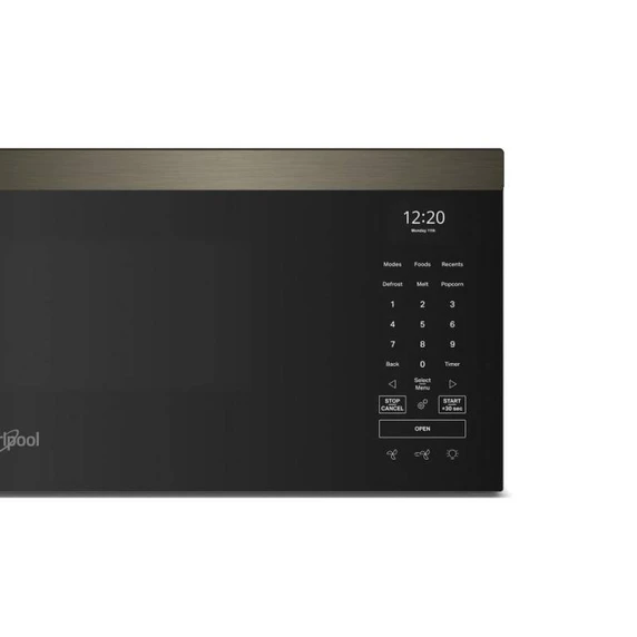 Whirlpool® Four à micro-ondes intelligent à hotte intégrée et profil bas de 1,1 pi cu avec ventilation de 450 pi³/min à 4 vitesses YWMML5530RV
