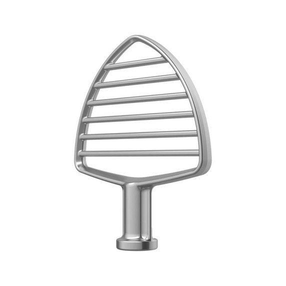 Accessoire-batteur à pâtisserie en acier inoxydable pour batteurs sur socle à bol relevable KitchenAid® KSMPB7SS