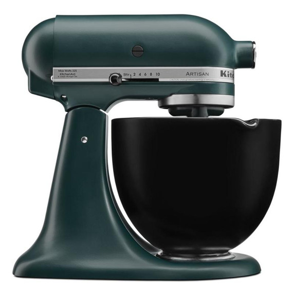 Kitchenaid® Bol en céramique de 5 pintes Noir sur Noir smooth KSM2CB5BB