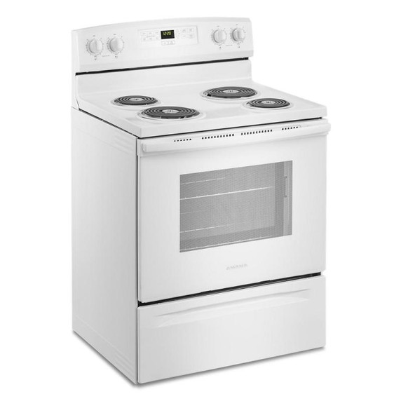 Amana® Cuisinière électrique avec gestion des températures Bake Assist - 30 po ACR4303MFW Amana® Cuisinière électrique avec gestion des températures Bake Assist - 30 po ACR4303MFW