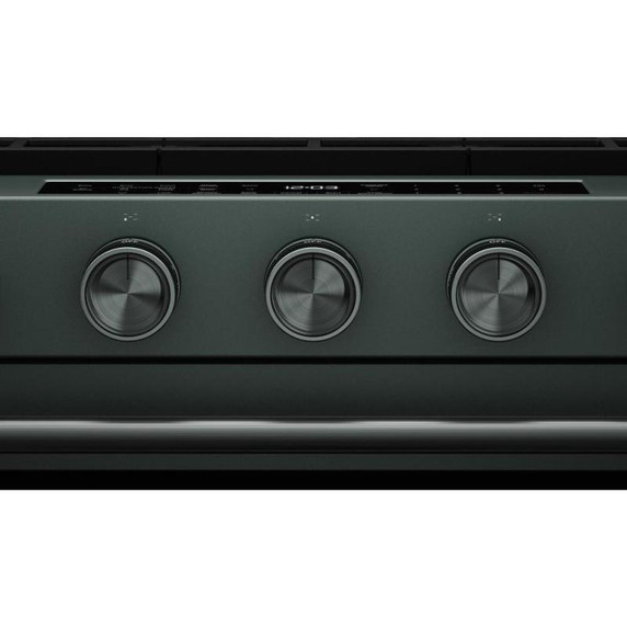 Kitchenaid® Cuisinière au gaz coulissante intelligente avec modes de cuisson à convection et brûleur 2 en 1 - 5 pi cu KSGS530SJP