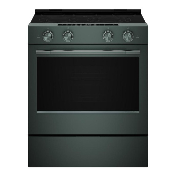 Kitchenaid® Cuisinière électrique coulissante avec deux éléments Even-Heat™ Hyper et modes de cuisson à convection - 5,3 pi cu YKSES530SJP