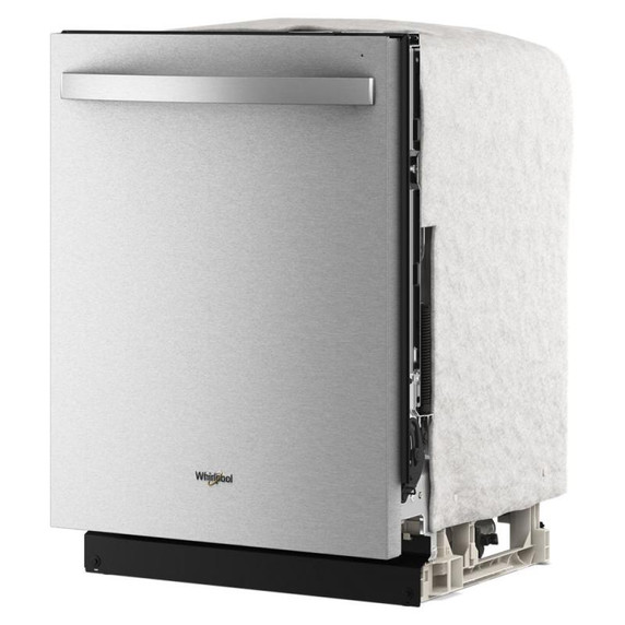 Lave-vaisselle Whirlpool® de 24 pouces avec fonction de lavage à couverture totale et séchage automatique à l'air libre, en acier inoxydable résistant aux traces de doigts WDTS8024SZ